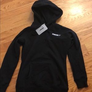 Black gymshark hoodie size S